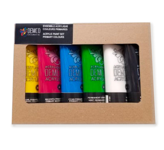 Ensemble acrylique couleurs assorties